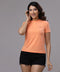 ZIGZAG Basic Crew Neck Light Orange Tshirt